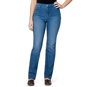 Gloria Vanderbilt Amanda Stretch Fabric Straight Leg Regular Fit  Sz 8 petite